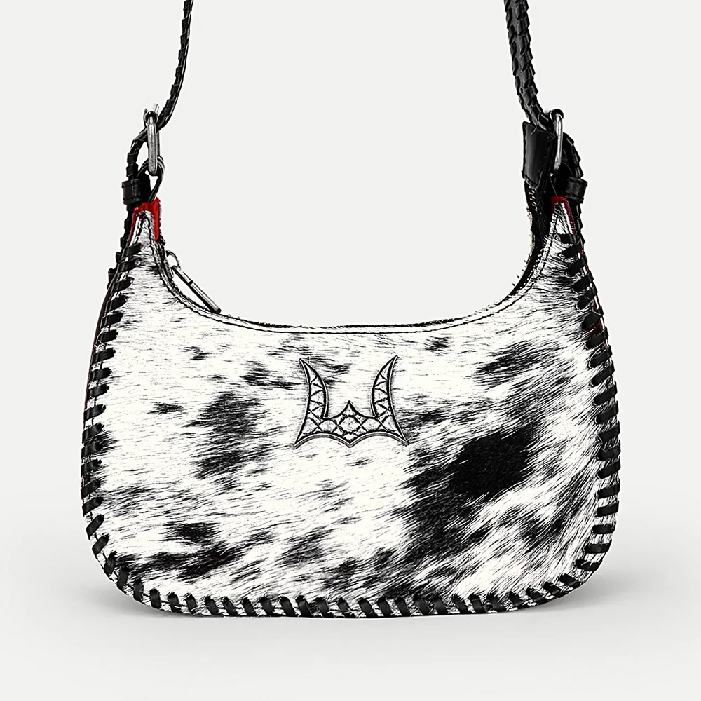 Dannia White & Black Western Shoulder Bag  