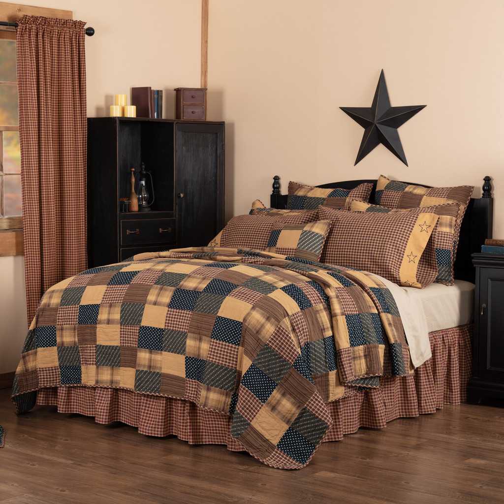 Patriotic Patch CA. King Quilt 