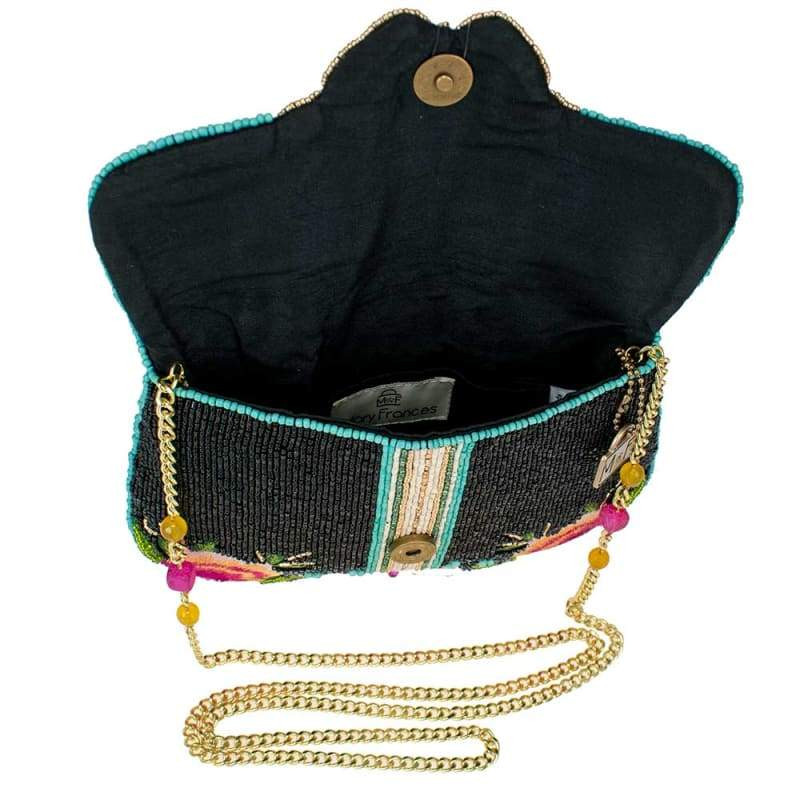 Dream Chaser Black Beaded Butterfly Bag