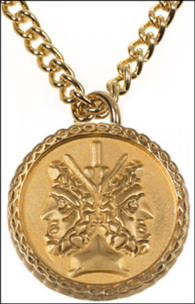 Janus 2 sided Pendant with Chain
