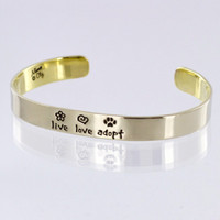 Live. Love and Adopt Cuff Bracelet