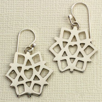 World in Harmony Snowflake earrings