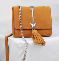 Tiffany Suede Bag in Tan