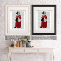 Basset Hound Judge Full Image Matted (Shown in Frames)