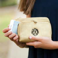 Sloane Gold Wristlet