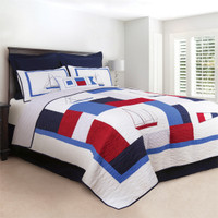 North Shore Quilt with 2 Quilted Shams