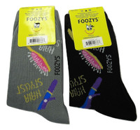 FOOZYS Hair Stylist - Blow Dryer Crew Socks -Two Pairs