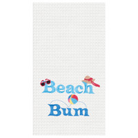 Beach Bum Waffle Kitchen Towel