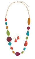 Colorful Shell & Bead Necklace Set