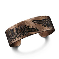 Copper Fern Cuff Bracelet