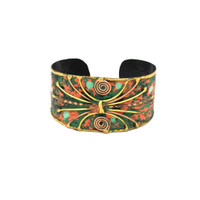 Lola Patina Wide Cuff Bracelet