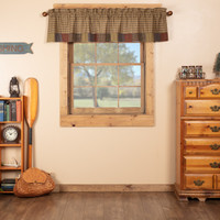 Cedar Ridge Drapery Valance with Block Border