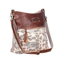 Naive Leather & Rug Shoulder Bag