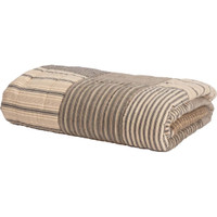 Sawyer Mill Charcoal Block Quilted Throw