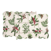 Winter Botanical Table Runner