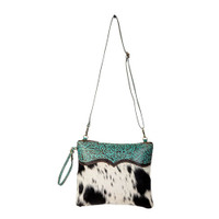 Zapata Leather & hair-on Hide Shoulder Bag