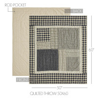 My Country Quilted Throw Blanket