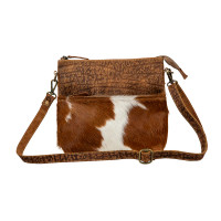 Mountain View Leather & Hair-On Hide Shoulder Bag  