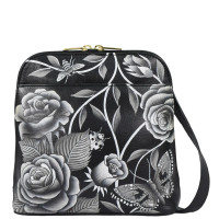 Small Zip Around Hand-Painted Crossbody Handbag