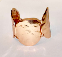 Karine Sultan Rose Gold Disk Bracelet