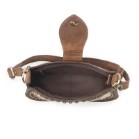 Santa Fe Handtooled Bag in Brown