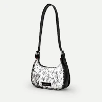 Dannia White & Black Western Shoulder Bag 