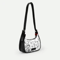 Dannia White & Black Western Shoulder Bag 