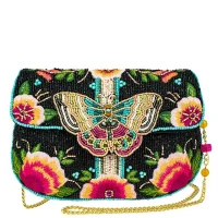 Dream Chaser Black Beaded Butterfly Bag
