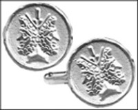 Janus Cufflinks in Silverplate