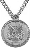 Janus Two-Sided Necklace in Silver-plate