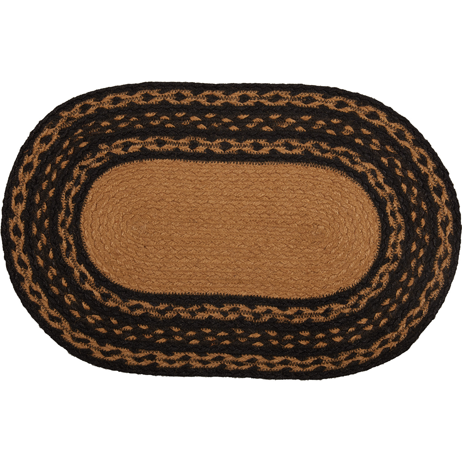 Farmhouse Star Jute Oval PlacematSet of Six for Sale/Sweethaven Home