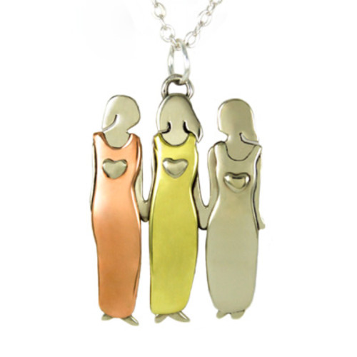 Three Sisters Pendant with Chain