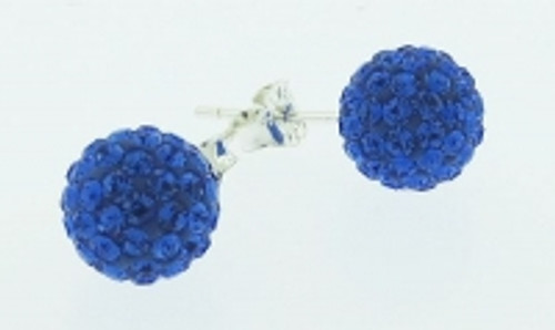 Sapphire Blue Crystal Earrings