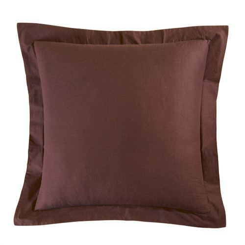 Solid Brown Euro Sham 26" Square