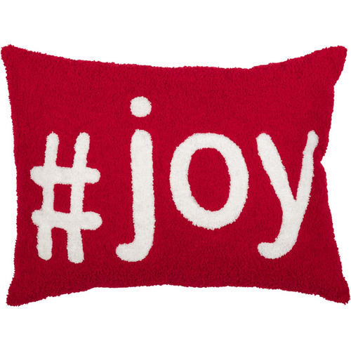 #Joy Christmas Toss Pillow