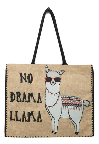 NO DRAMA LLAMA Market Bag