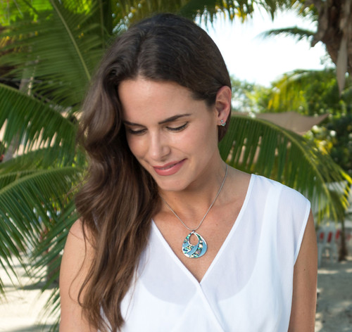 Abalone Tear Drop Necklace