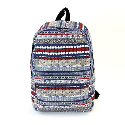 Elephant Trim Canvas Backpack