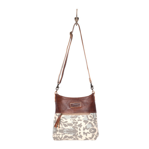 Naive Leather & Rug Shoulder Bag