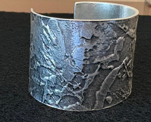 Karine Sultan Crumpled Foil Cuff Bracelet