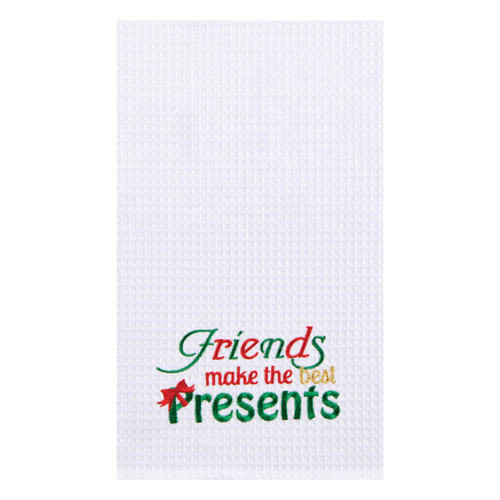 Friends Make the Best Presents Christmas Towel Set of Two