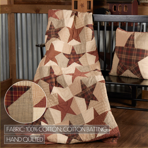 Abilene Star Quilted Throw Blanket