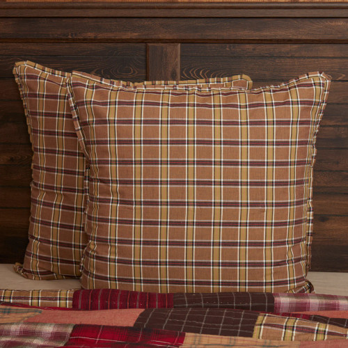 Wyatt Fabric Plaid Euro Sham - 26" Square