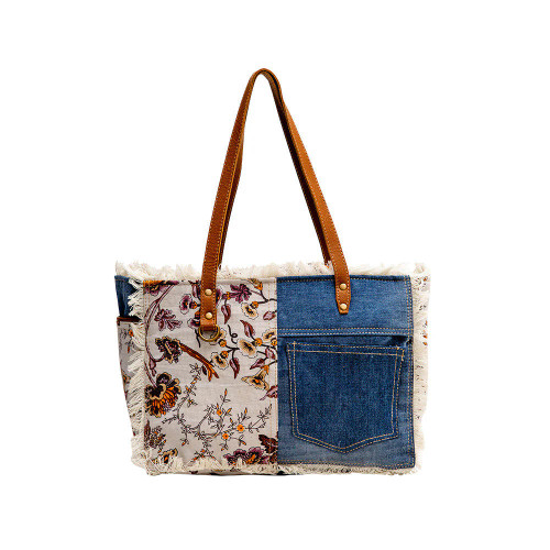 Primrose Denim & Floral Bag