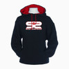 SS Logo Contrast Hoodie Black / Red