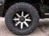 17x9 Ultra "Crusher" Black/Machined Wheels Wrapped With 295/70/17 Toyo Open Country Mud Terrain Tires