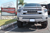 Rigid Industries 30" E-Series Spot/Flood Combo Light Bar Mounted Behind the Grille with Custom Mounts.