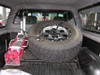 Custom Rear In-Bed Spare Tire and Jack Mount