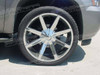 Chrome 24x9.5 KMC "Slide" Wheels, 305x35x24 Kumho Tires