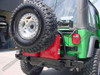Body Armor Swing Away Rear Bumper w/ Hi-Lift Mounts and Fuel Cans